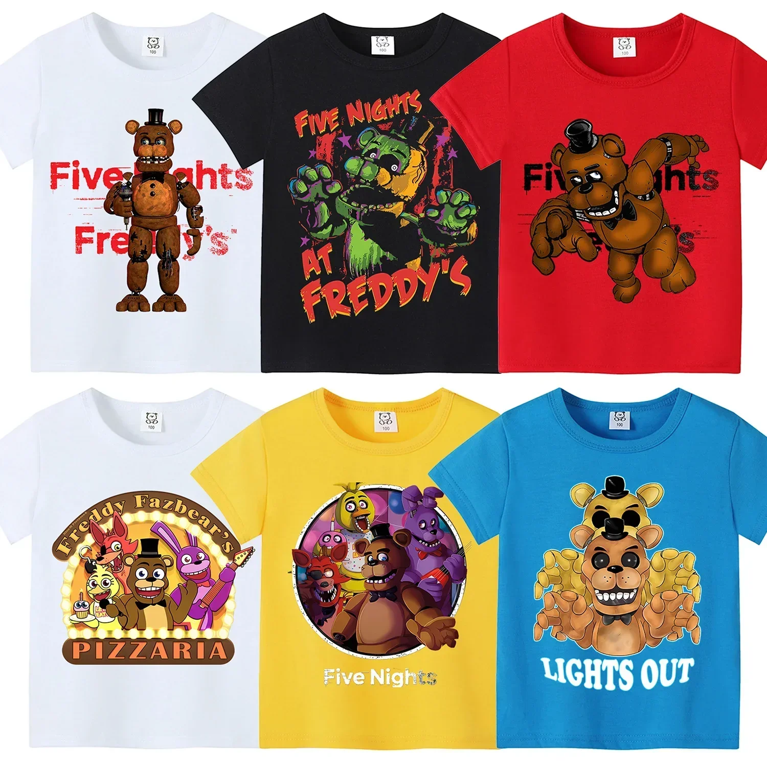 Baby Clothing Boy - Короткая рубашка на тему Five Nights