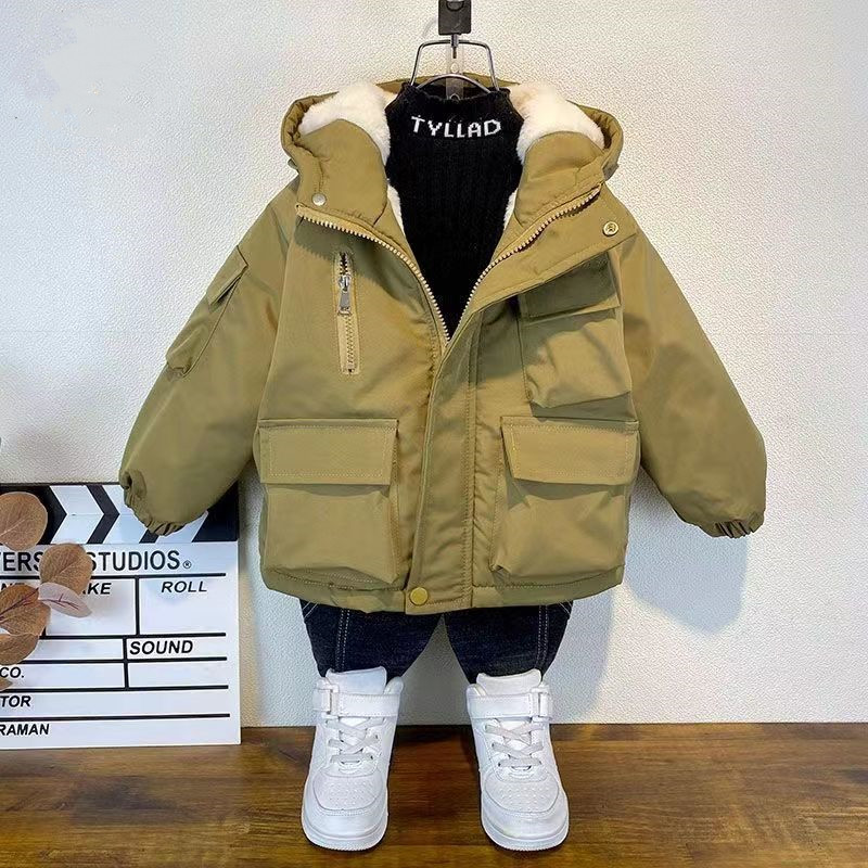 Baby X Clothing - Детская плюшевая теплая куртка для мальчиков,