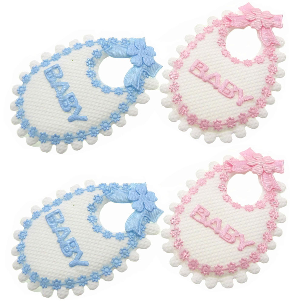 Baby X Clothing - 12 шт., детские нагрудники-аппликации, 4,5x7,0 см