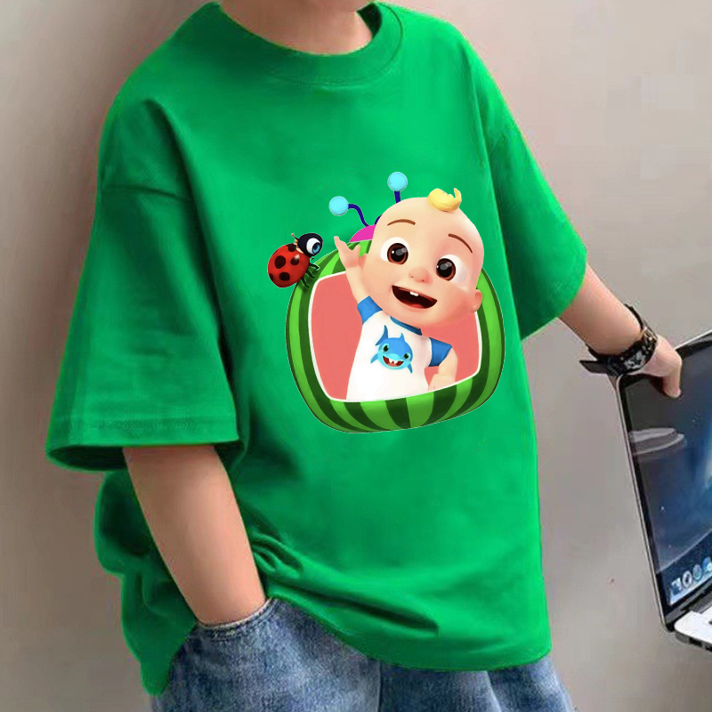 Baby Clothing Boy - Детские футболки Cocomelons, хлопковые рубашки с
