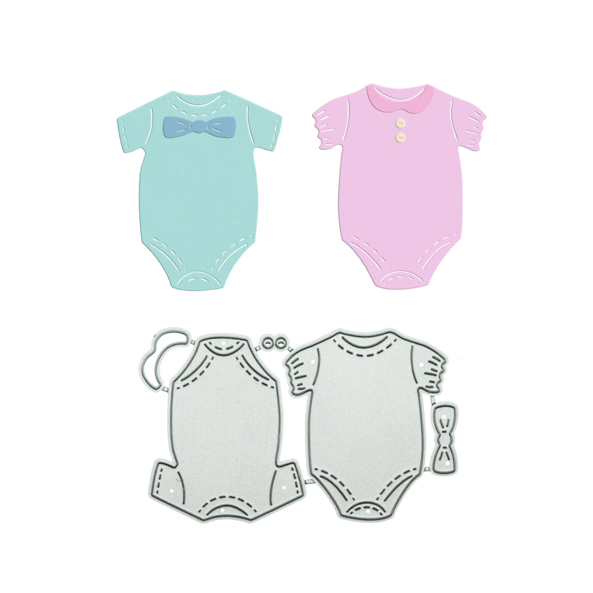 Baby Clothing Patterns - Металлические штампы для одежды, детский комбинезон,